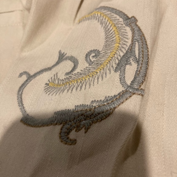 AZIZ cream JACKET szL w/ decorative Embroidry on - Picture 5 of 9